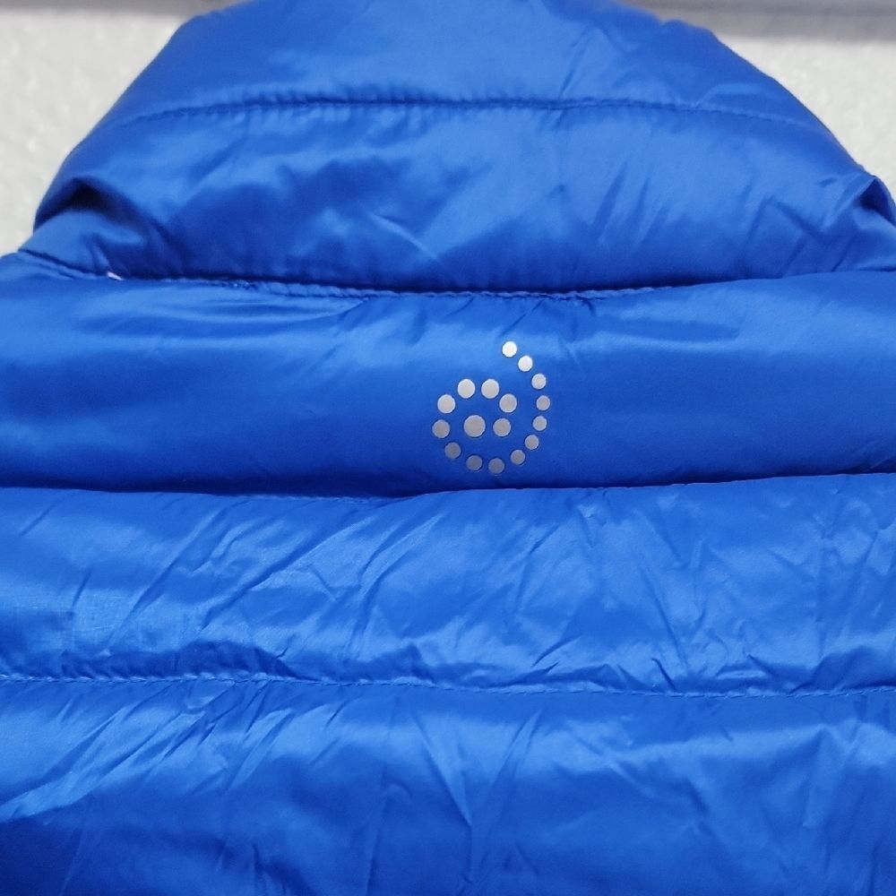 Be Inspired Blue Down Packable Puffer Vest Size L - Picture 12 of 14